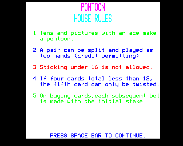 Game cover: Pontoon