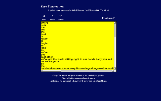 Game cover: Zero Punctuation