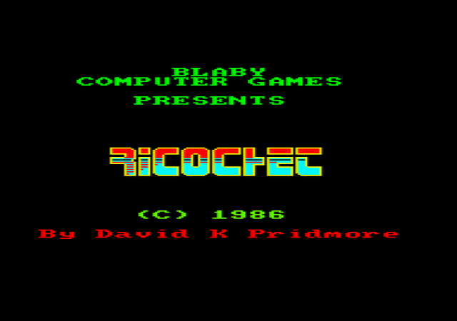 Game cover: Ricochet