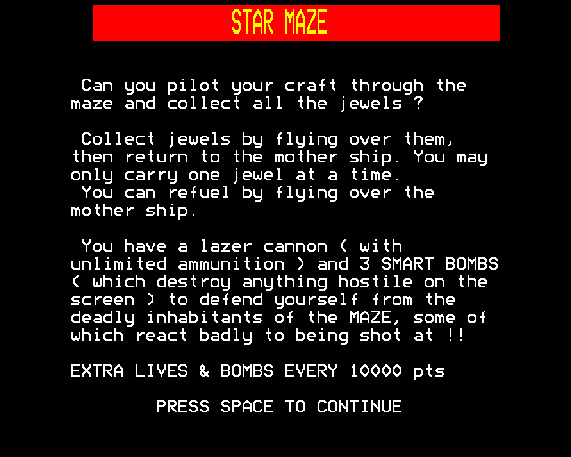 Game cover: Star Maze