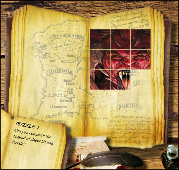 Game cover: Fighting Fantasy Sliding Puzzle