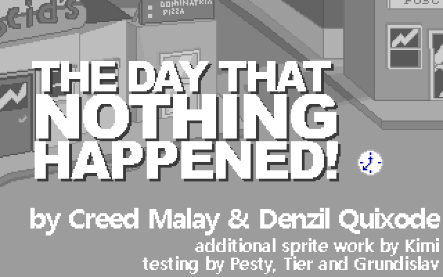 Game cover: The Day That Nothing Happened