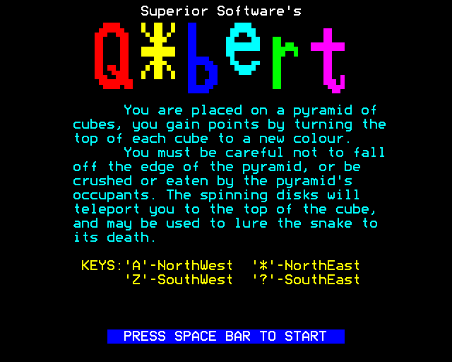 Game cover: Q*bert
