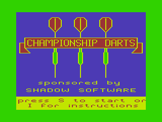 Game cover: Championship Darts