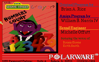 Game cover: The Sesame Street Crayon: Numbers Count