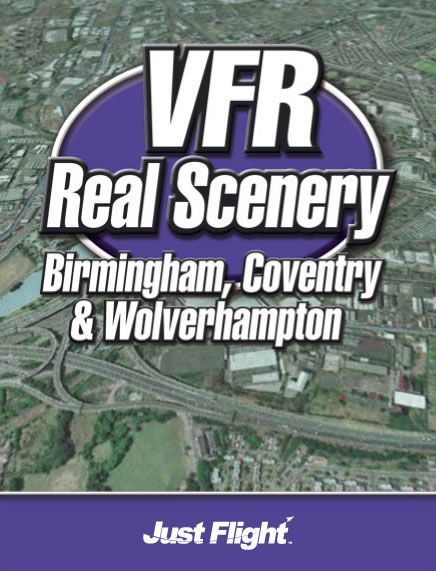 Game cover: VFR Real Scenery: Birmingham, Coventry & Wolverhampton