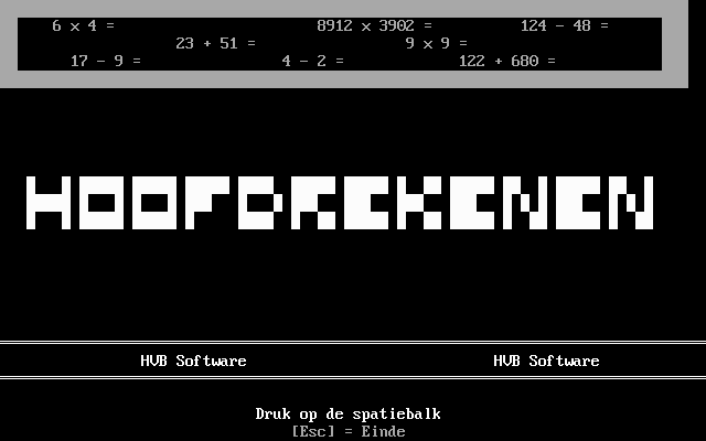 Game cover: Hoofdrekenen