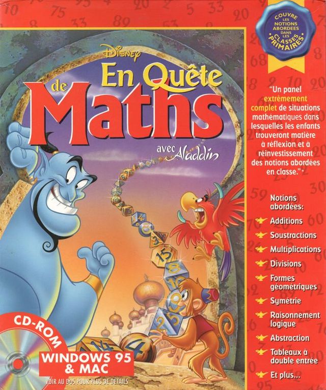 Game cover: Disney's Math Quest with Aladdin