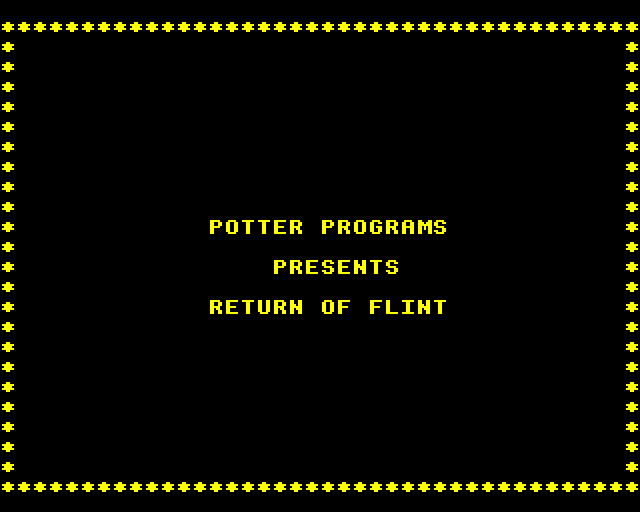 Game cover: Return of Flint