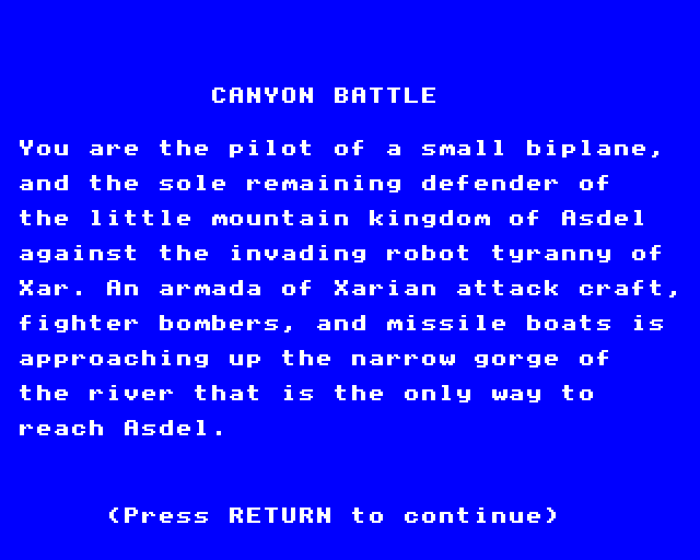 Game cover: Canyon