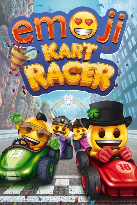 Game cover: Emoji Kart Racer