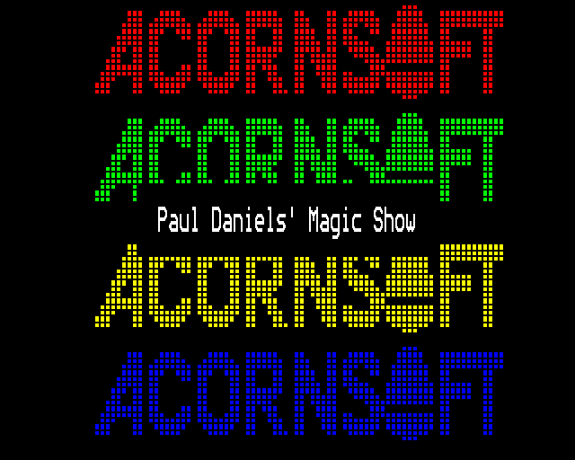 Game cover: Paul Daniel's Magic Show