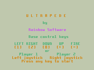 Game cover: Ultrapede