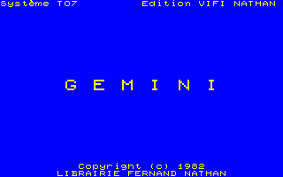 Game cover: Gemini