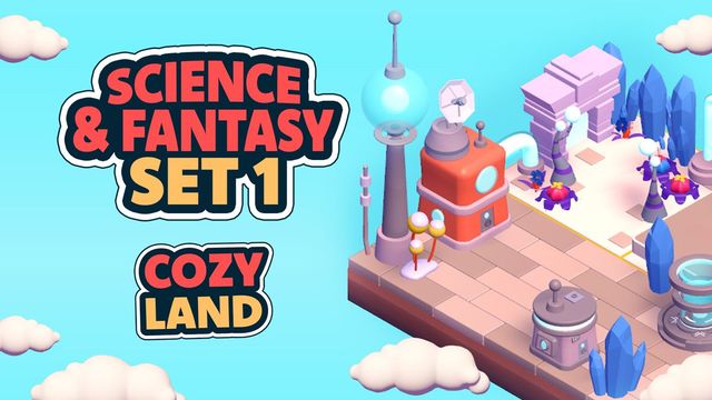 Game cover: Cozy Land: Science & Fantasy Set 1