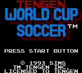 Game cover: World Cup Soccer