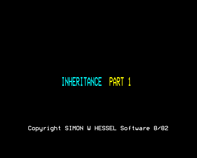 Game cover: Inheritance