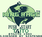 Game cover: Ring Rage
