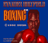 Game cover: Evander Holyfield's "Real Deal" Boxing
