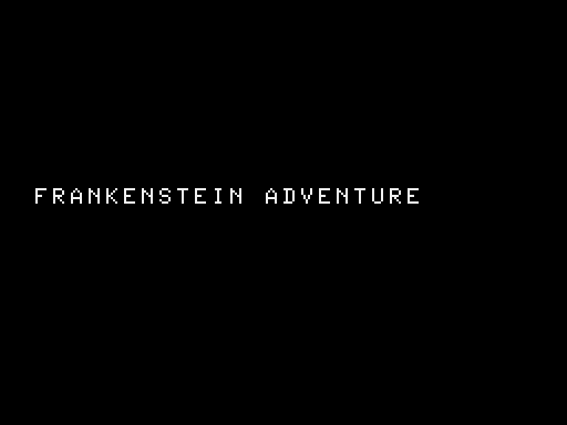 Game cover: Frankenstein Adventure