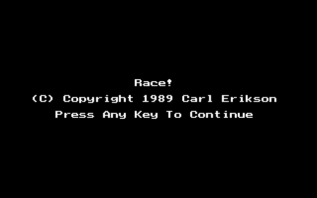 Game cover: Race!