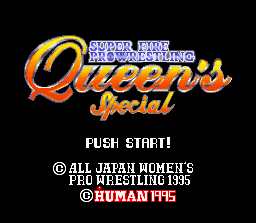 Game cover: Super Fire Pro Wrestling Queen's Special