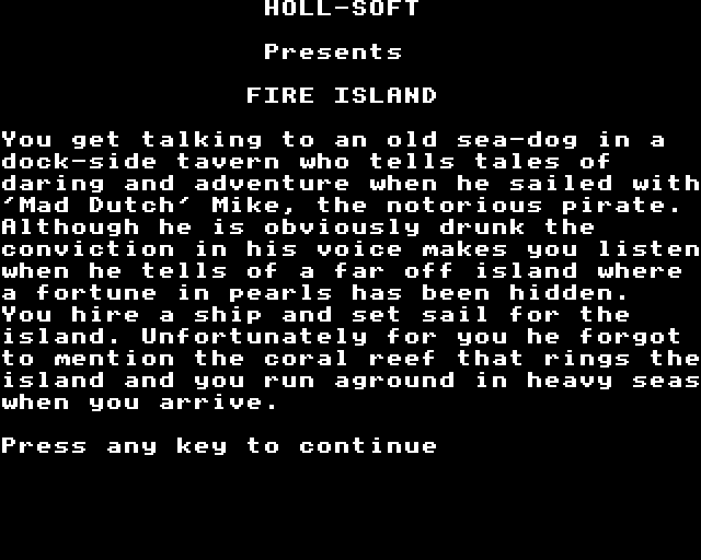 Game cover: Fire Island