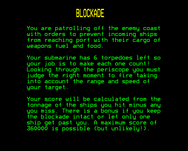 Game cover: Blockade