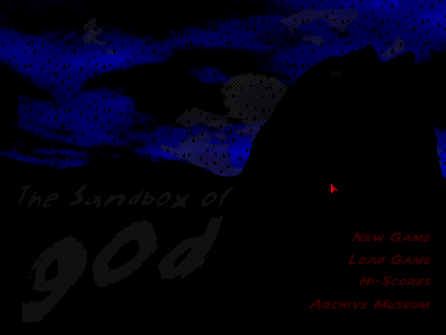 Game cover: The Sandbox of God