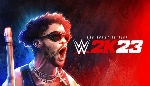 Game cover: WWE 2K23 (Bad Bunny Edition)