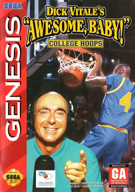 Game cover: Dick Vitale's "Awesome, Baby!" College Hoops