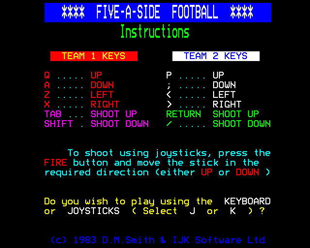 Game cover: Five-a-Side Socca