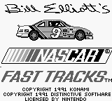 Game cover: Bill Elliott's NASCAR Fast Tracks