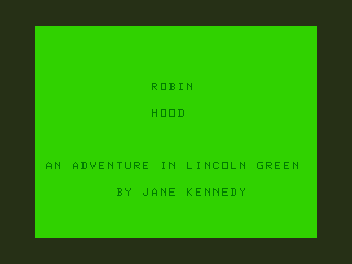 Game cover: Robin Hood: An Adventure in Lincoln Green