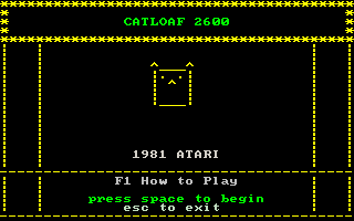 Game cover: Catloaf 2600