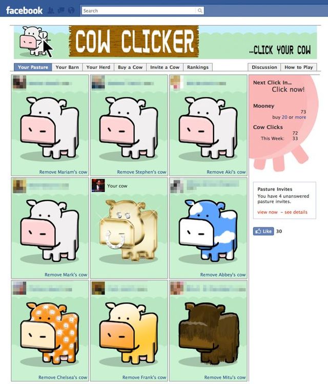 Game cover: Cow Clicker