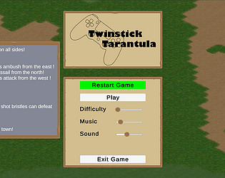 Game cover: Twinstick Tarantula