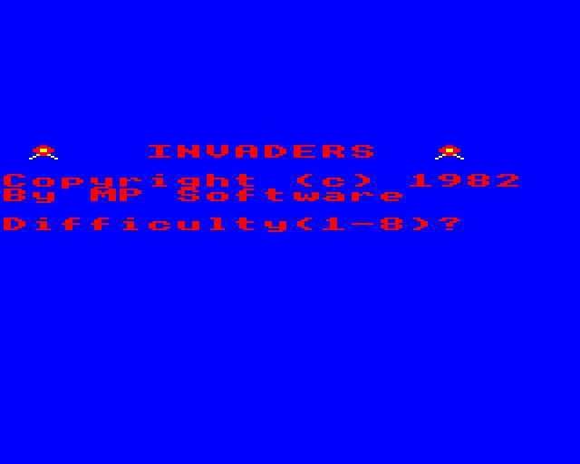 Game cover: Invaders
