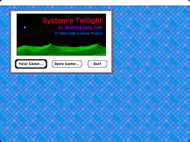 Game cover: System's Twilight