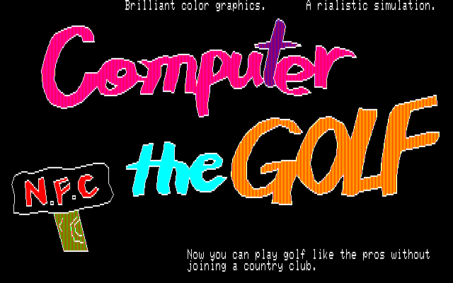 Game cover: Computer the Golf