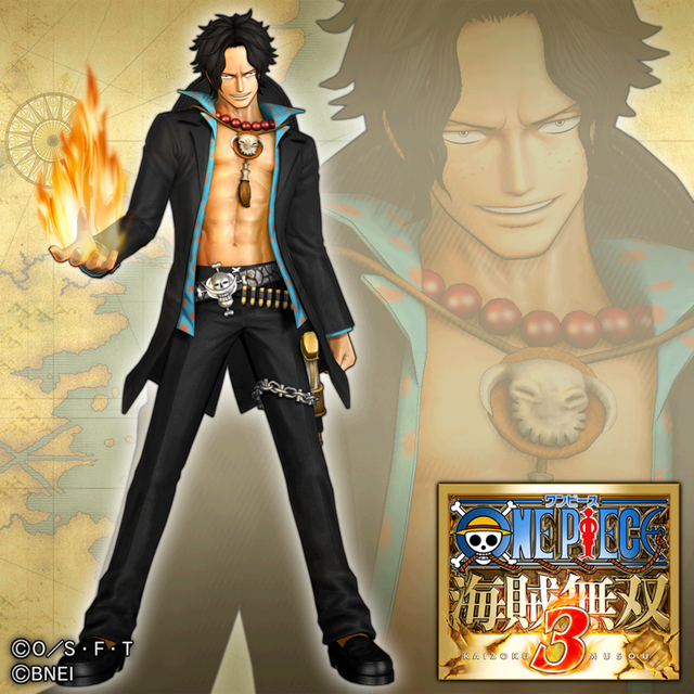 Game cover: One Piece: Pirate Warriors 3 - Additional Costume: Ace (Strong World ver.)