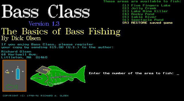 Game cover: Bass Class