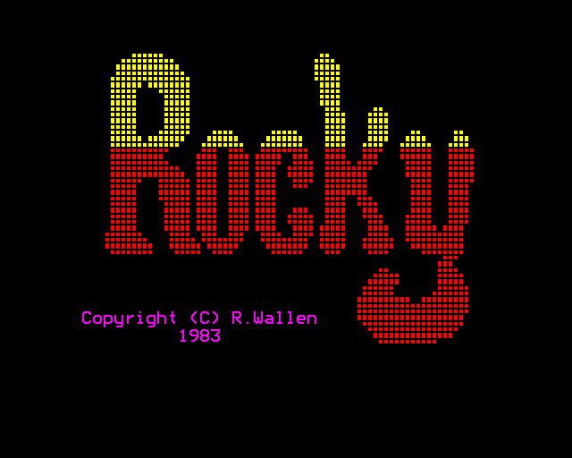 Game cover: Rocky