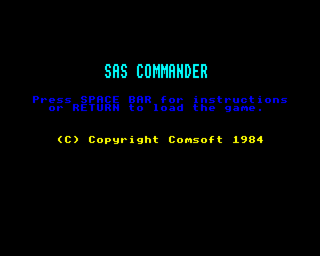 Game cover: SAS Commander