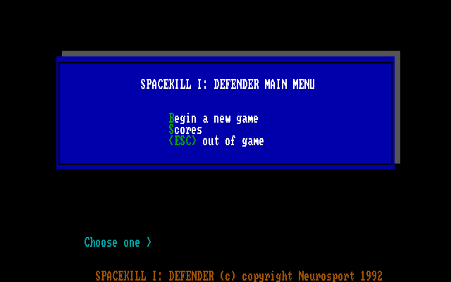 Game cover: Spacekill I: Defenders