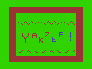 Game cover: Yakzee!