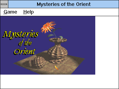 Game cover: Mysteries of the Orient