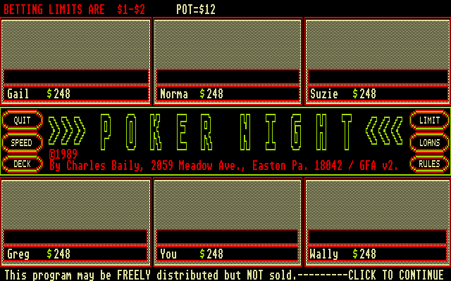 Game cover: Poker Night