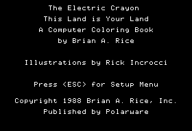 Game cover: Electric Crayon: This Land Is Your Land