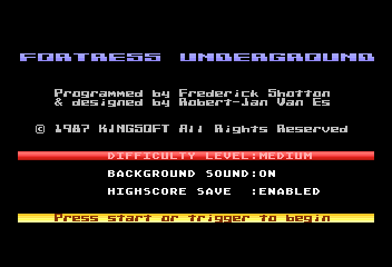 Game cover: Fortress Underground